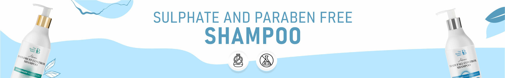 Sulphate and paraben-free shampoos by The Beauty Sailor for healthy hair