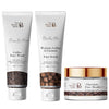Coffee Face Wash - 100ml+ Walnut, Coffee & Coconut Face Scrub - 100gm + Chocolate Face Mask- 100gm